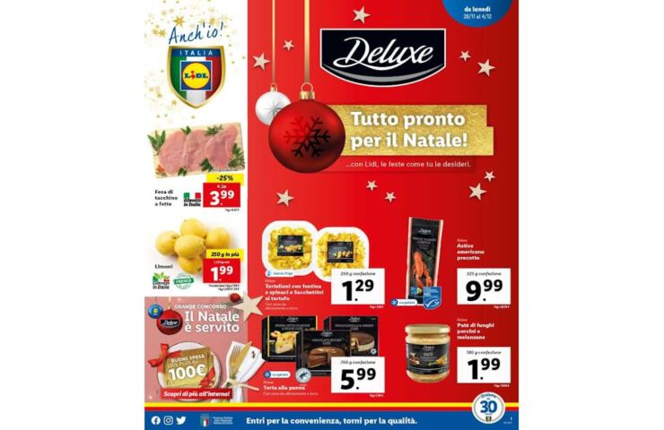 Volantino Lidl 28 novembre-4 dicembre