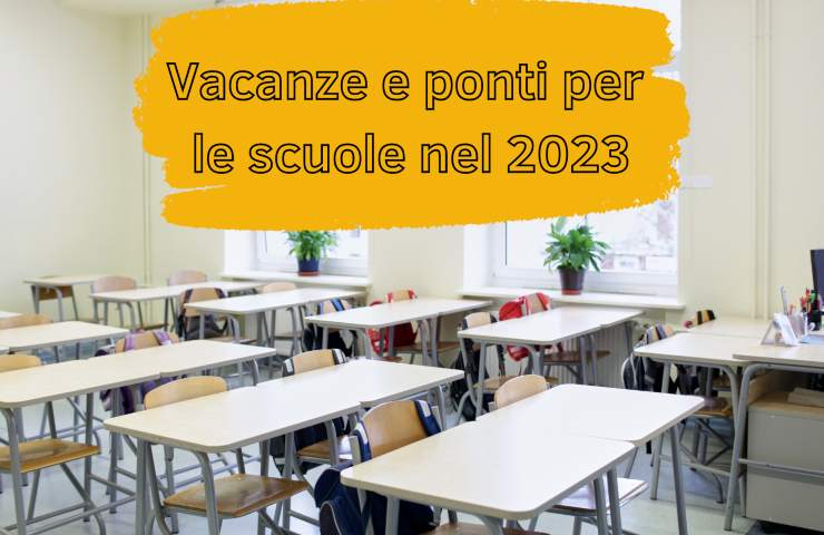 vacanze scuola 2023