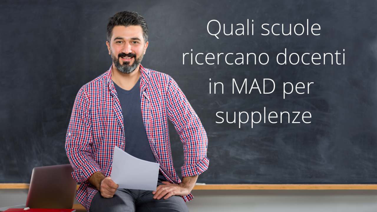supplenze scuole MAD