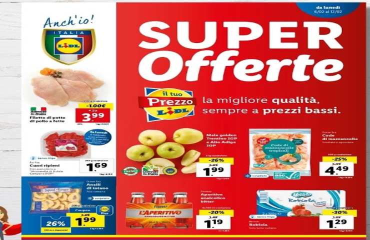 Offerte su volantino della Lidl