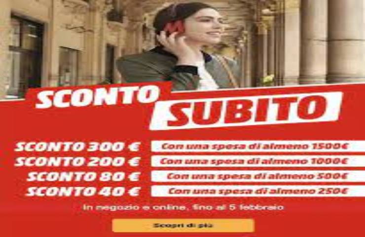 Sconto Subito di Mediaworld